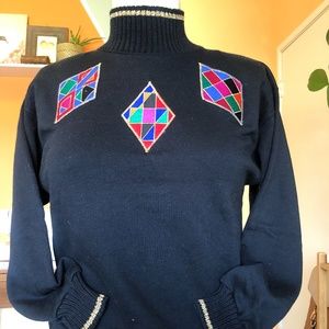 80's Embroidered Sweatshirt